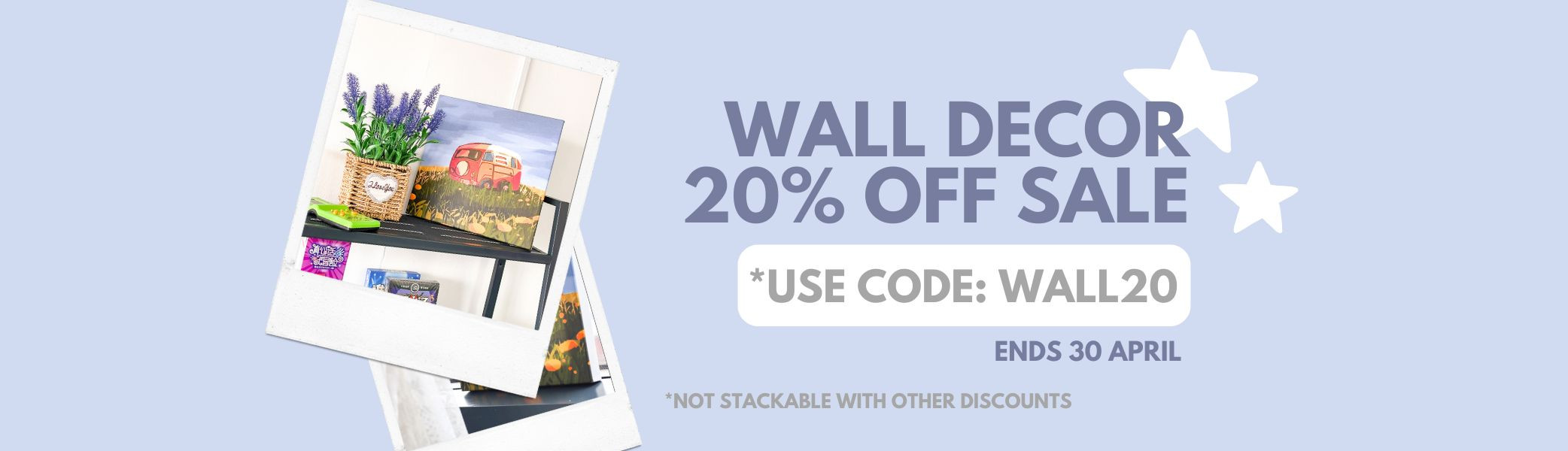April Wall Decor 20% Sale!